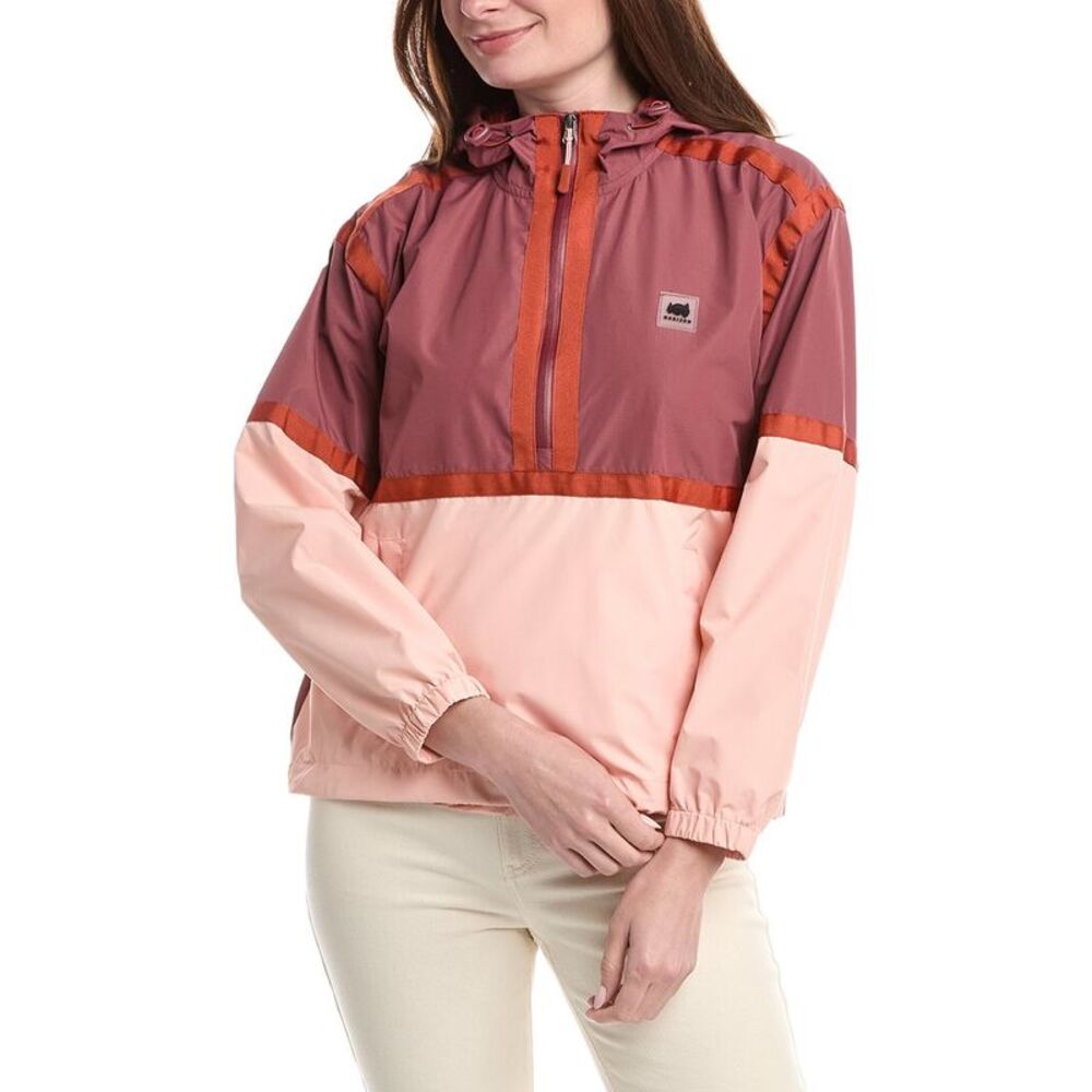 Horizon Womens  1/2-Zip Mechanical Stretch Woven Ripstop Top, Brown